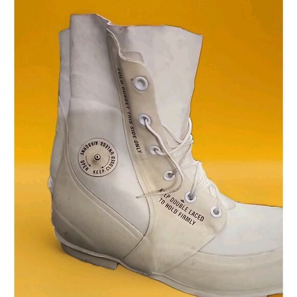 Vintage 1982 US Military Extreme Cold Weather Bunny Boots Airborne White 13 XN - Picture 3 of 8